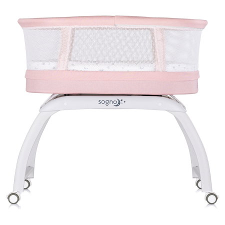Patut cu leganare si cantar integrat Chipolino Sogno 2 in 1, Pink 6 luni [3]
