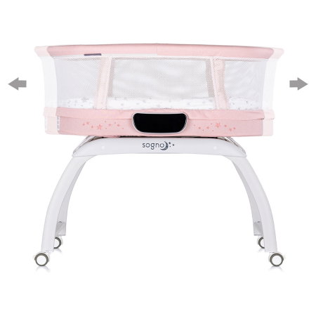 Patut cu leganare si cantar integrat Chipolino Sogno 2 in 1, Pink 6 luni [2]
