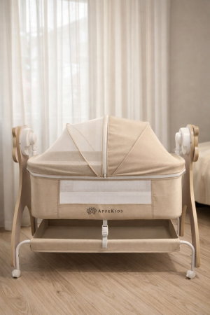Patut Multifunctional cu leganare electrica, sunete si Bluetooth, AppeKids - Buggy [2]
