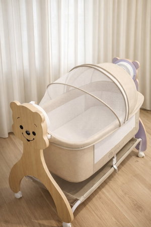 Patut Multifunctional cu leganare electrica, sunete si Bluetooth, AppeKids - Buggy [1]
