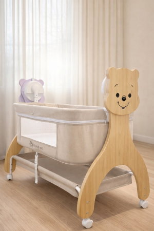 Patut Multifunctional cu leganare electrica, sunete si Bluetooth, AppeKids - Buggy [3]