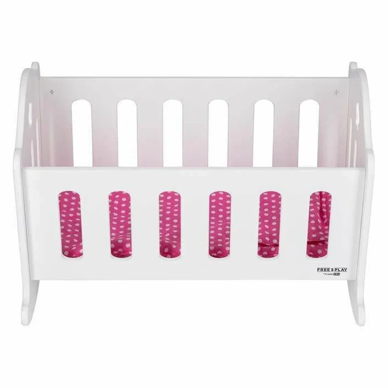Patut pentru papusi, Free2Play, Cu pernuta confortabila, 46x33x33 cm, White 3 ani [1]