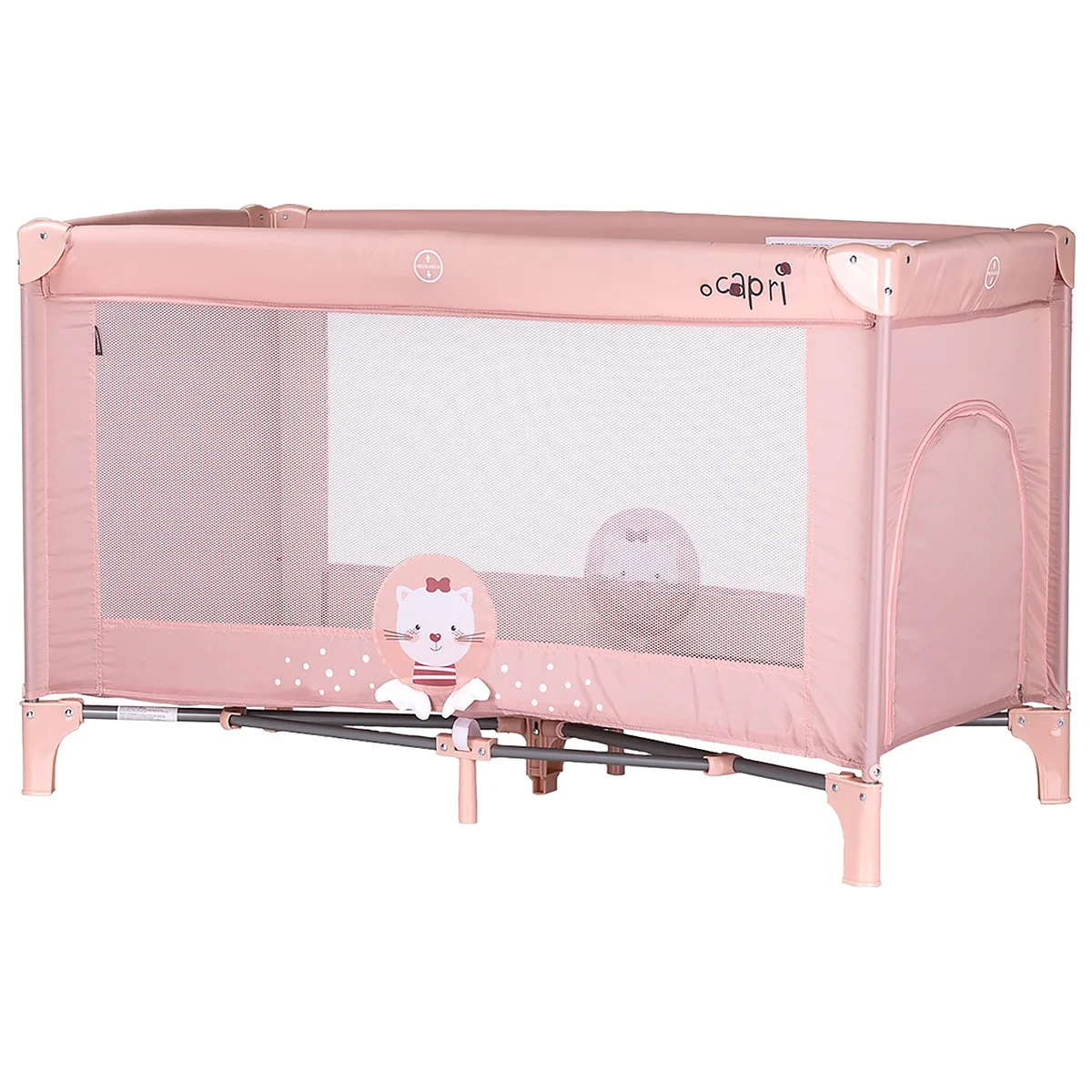 Camera copilului - Patut pliabil Chipolino Capri Cat pink