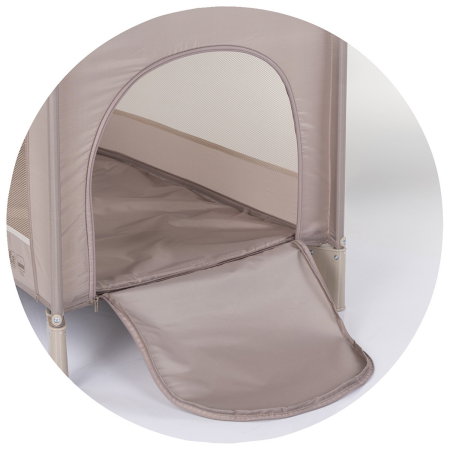 Patut pliabil Chipolino Capri, pana la 15 kg, include geanta transport, Latte [2]
