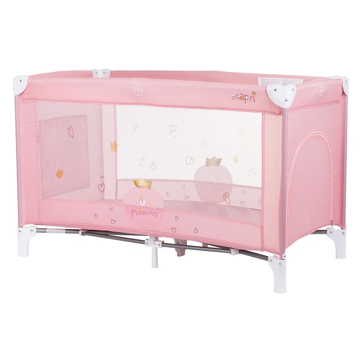 Patuturi pliabile - Patut pliabil Chipolino Capri Princess pink - 0 luni+ / 15 kg
