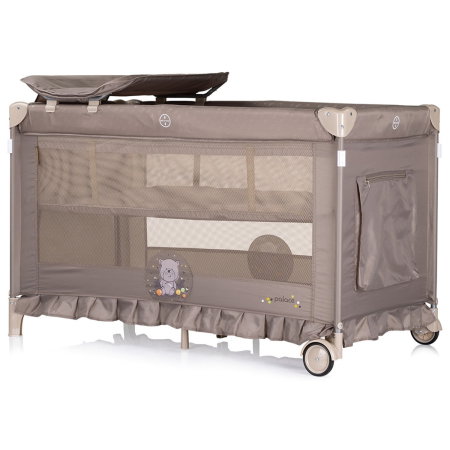 Patut pliabil Chipolino Palace Bear beige 0 luni [3]