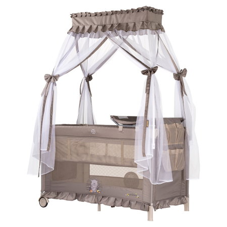 Patut pliabil Chipolino Palace Bear beige 0 luni [0]