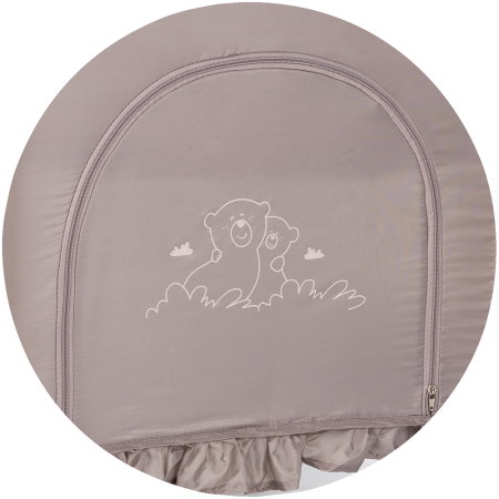 Patut pliabil Chipolino Palace, pana la 15 kg, geanta transport inclusa, Latte [9]