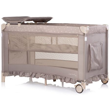 Patut pliabil Chipolino Palace, pana la 15 kg, geanta transport inclusa, Latte [3]