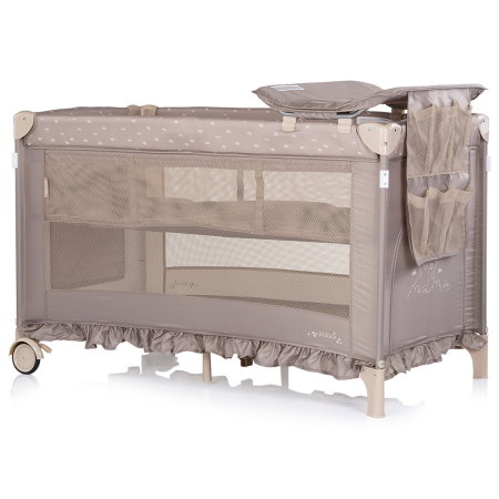 Patut pliabil Chipolino Palace, pana la 15 kg, geanta transport inclusa, Latte [2]