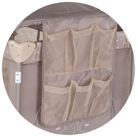 Patut pliabil Chipolino Palace, pana la 15 kg, geanta transport inclusa, Latte [6]