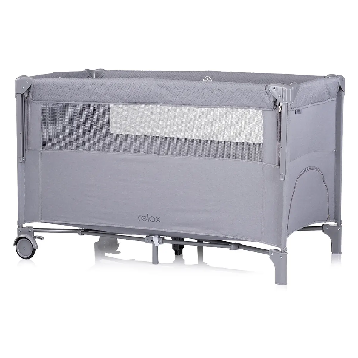 Patut pliabil Chipolino Relax cloud linen cu laterala culisanta 0 luni [1]