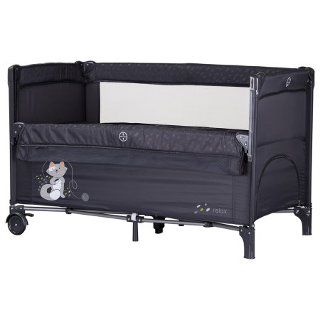 Patuturi pliabile - Patut pliabil Chipolino Relax cu laterala culisanta - Anthracite
