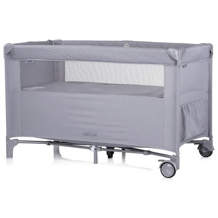 Patut pliabil Chipolino Relax cloud linen cu laterala culisanta 0 luni [2]