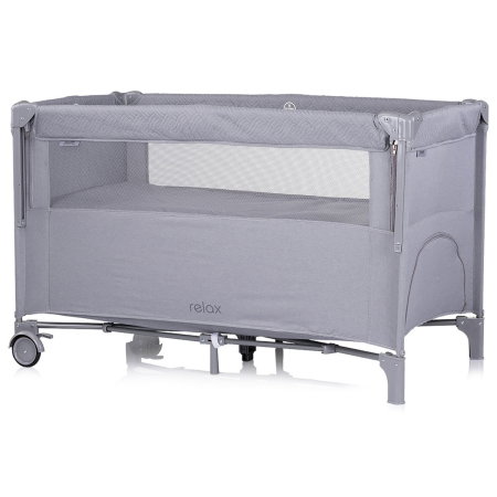 Patut pliabil Chipolino Relax cloud linen cu laterala culisanta 0 luni [1]