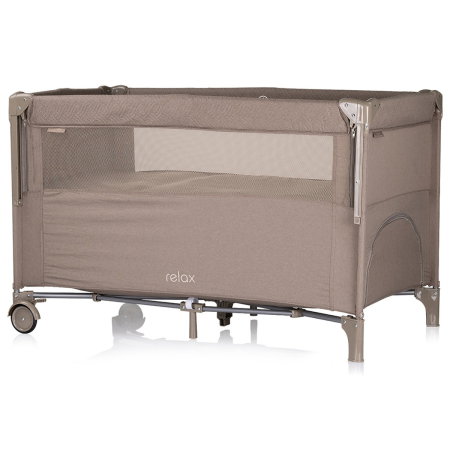 Patut pliabil Chipolino Relax tiramisu linen cu laterala culisanta 0 luni [1]