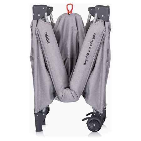Patut pliabil Chipolino Relax platinum linen cu laterala culisanta [3]