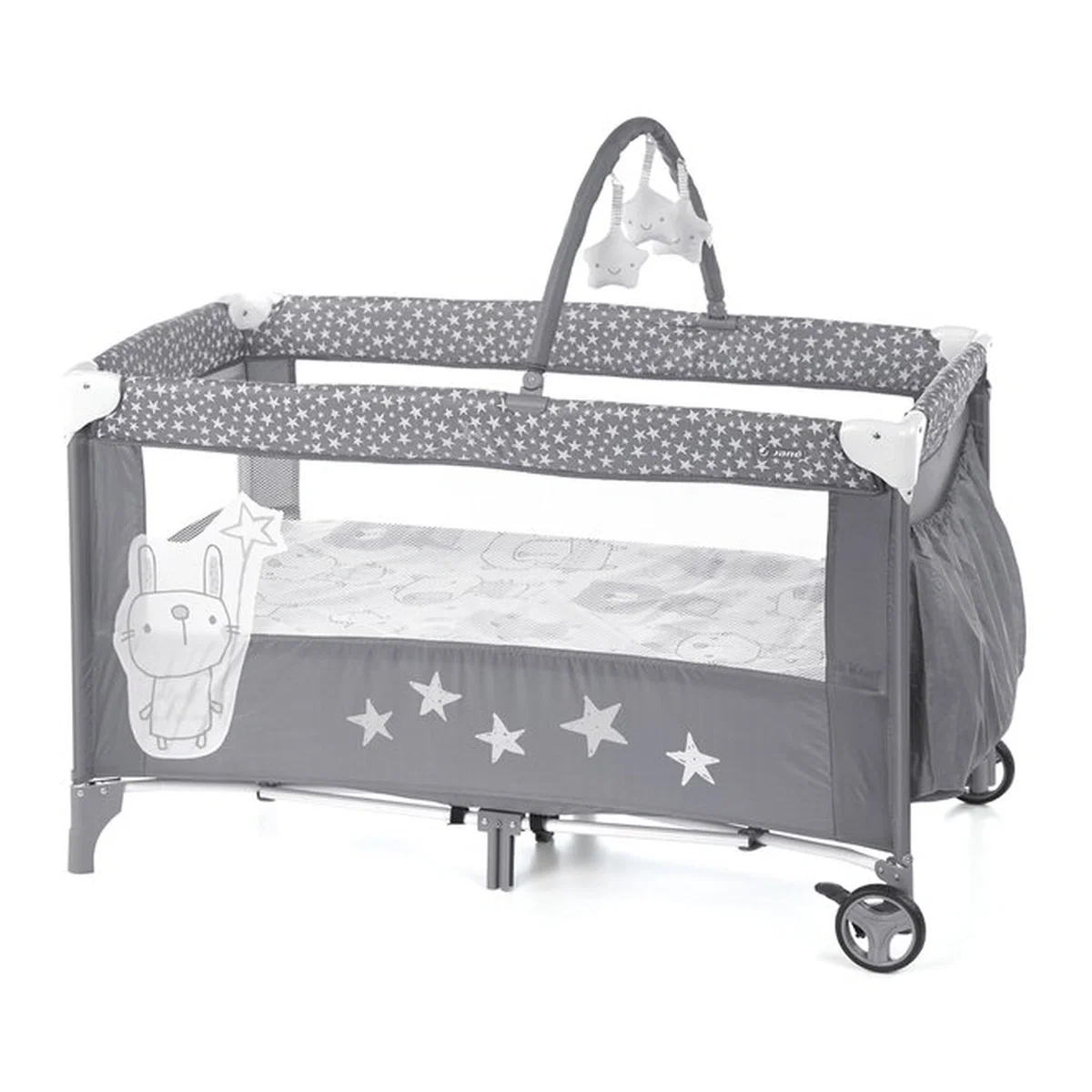 Patuturi pliabile - Patut pliant, Jane, Duo Level, Cu roti, Star 4 luni