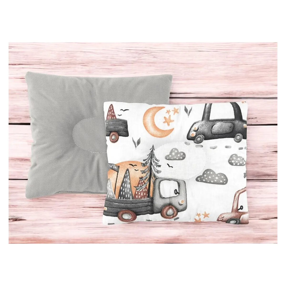 Perna bebelus, MimiNu, doua fete, functie anti-soc, 23x26 cm, Velvet Cars Grey [1]