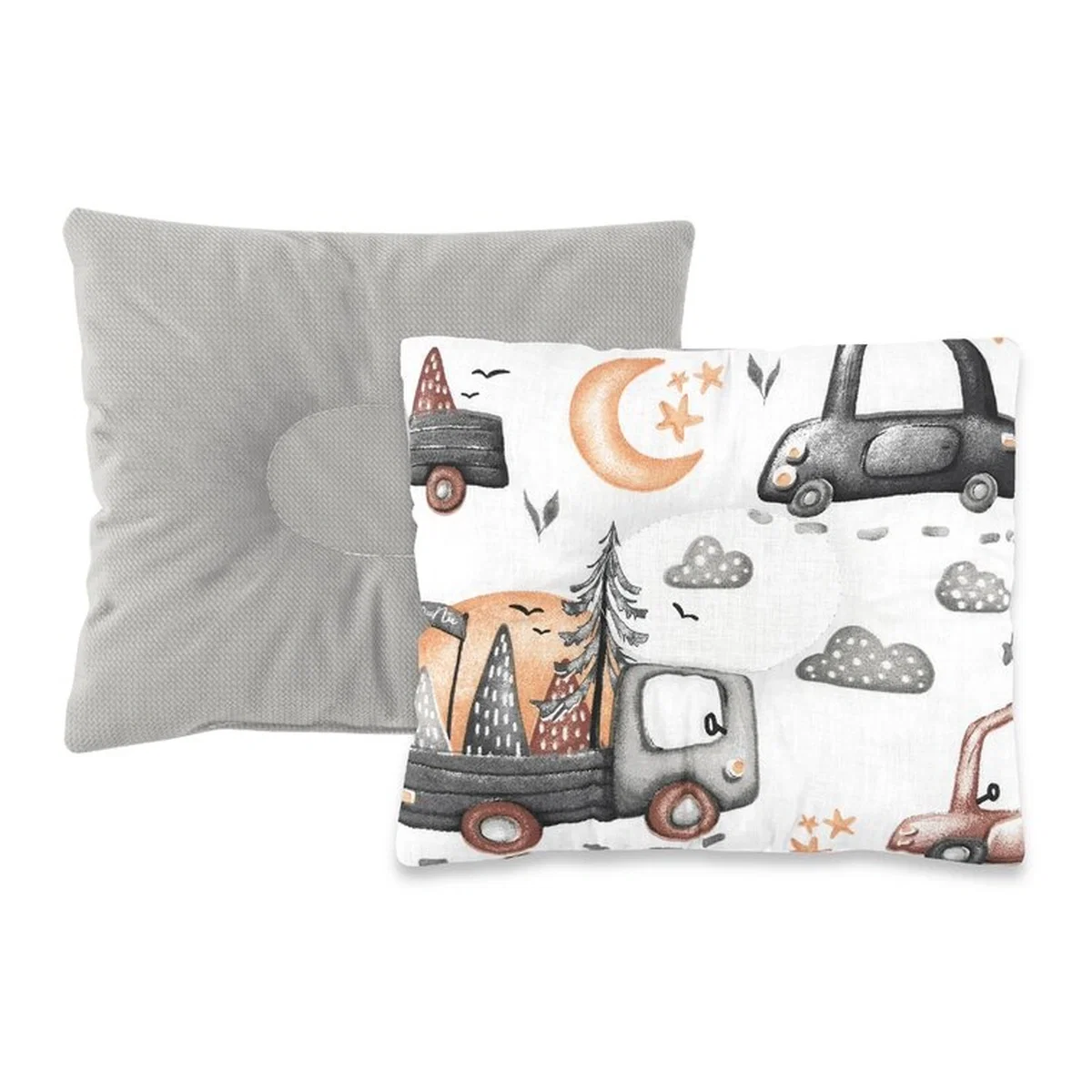 Pernute si pilote - Perna bebelus, MimiNu, doua fete, functie anti-soc, 23x26 cm, Velvet Cars Grey