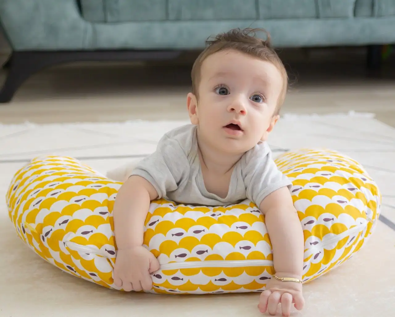 Perna pentru alaptat 2 in 1 Nursing Pillow, BabyJem [1]