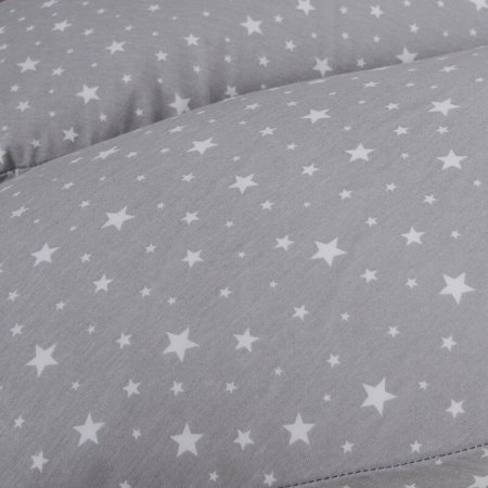 Perna pentru alaptat, Ceba Baby, Husa detasabila din bumbac, Cu puf siliconizat, 150x60x37 cm, Oeko-Tex Standard 100, [3]