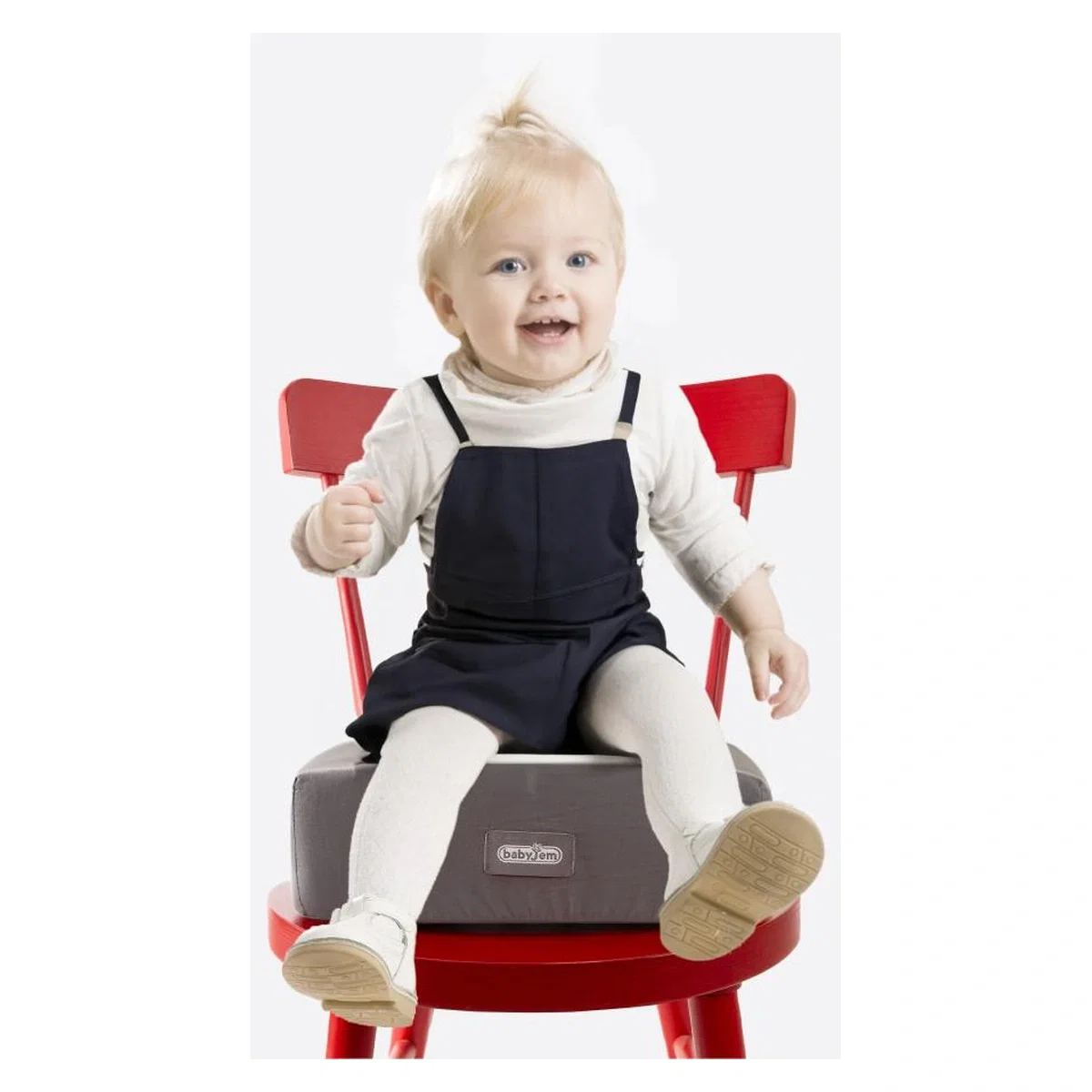 Pernuta inaltator 32x32 cm pentru scaun de masa, BabyJem, Antracit 6luni+ [1]