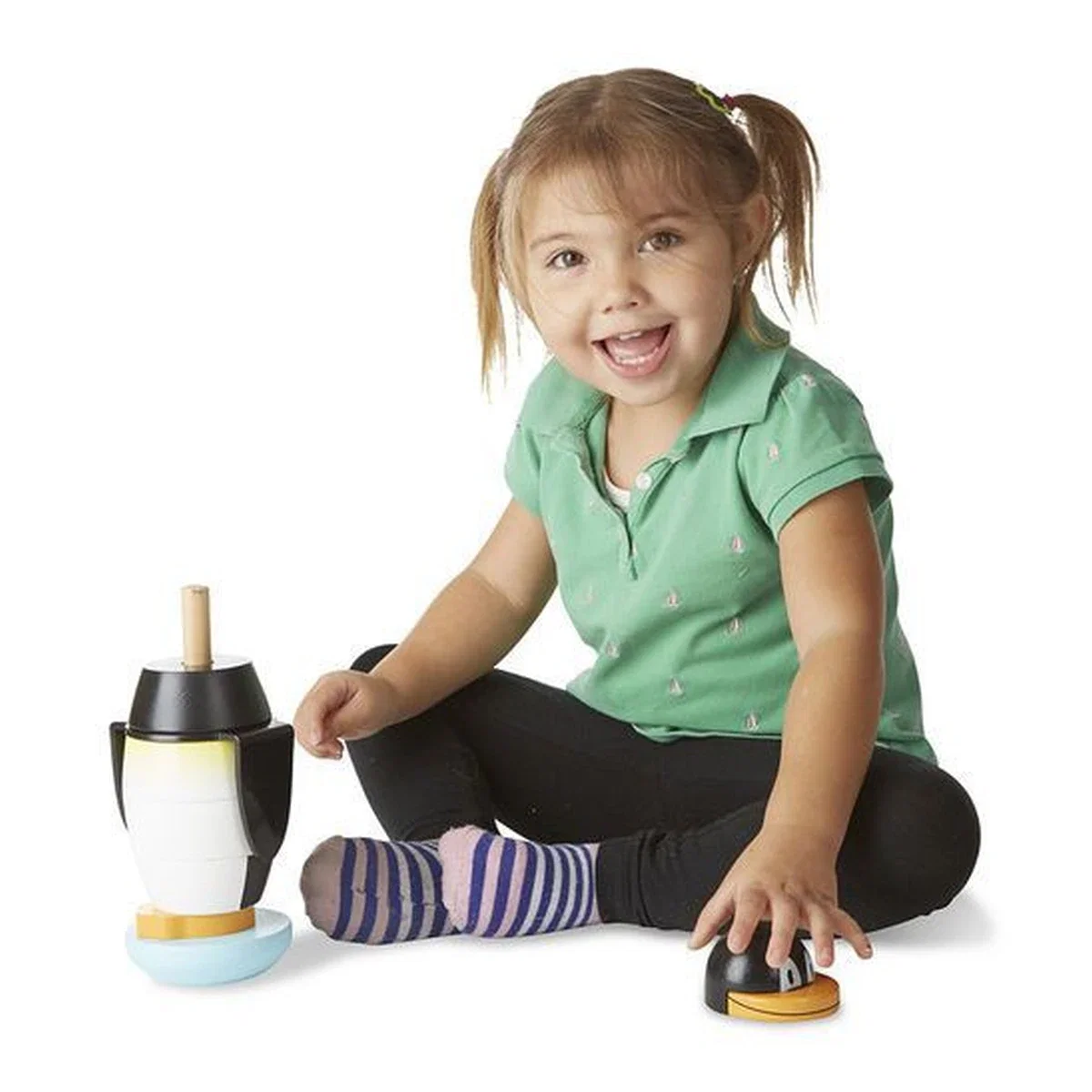 Piramida pentru motricitate Pinguin Melissa & Doug 18 luni + [2]