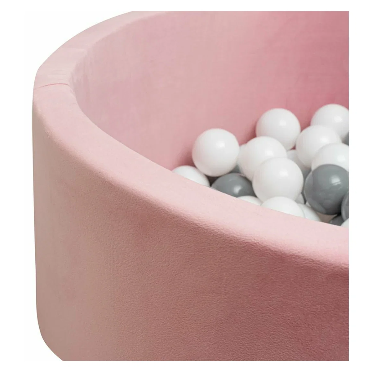 Piscina uscata, New Baby, Cu 150 de bile (Alb, gri), 83 x 83 x 30 cm, Pink 6 luni [3]