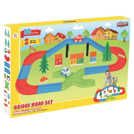 Pista de masini Pilsan Bridge yellow roads 3 ani + [1]
