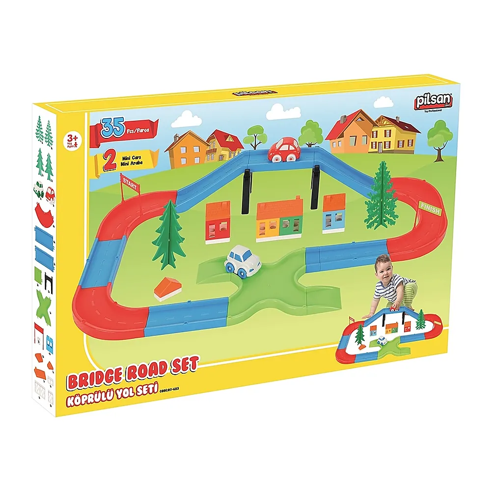Pista de masini Pilsan Bridge yellow roads 3 ani + [1]