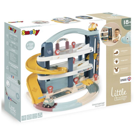 Pista de masini Smoby Big Garage cu masinuta si elicopter 5 ani + [8]