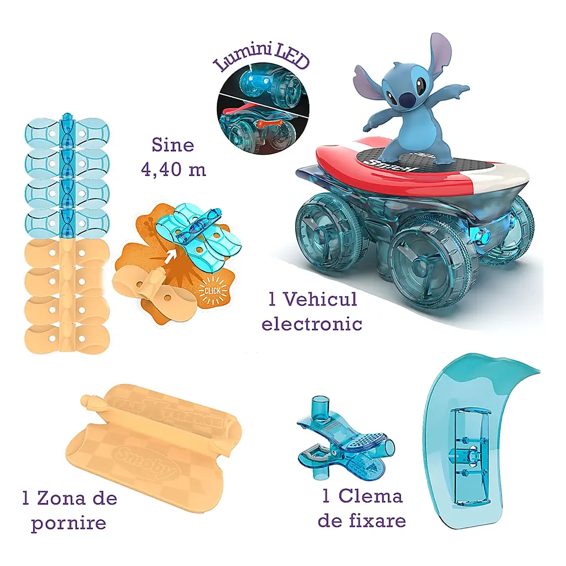 Pista Smoby Stitch FleXtreme Set circuit de curse 4 ani + [1]