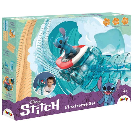 Masinute, trenulete, avioane - Pista Smoby Stitch FleXtreme Set circuit de curse 4 ani +