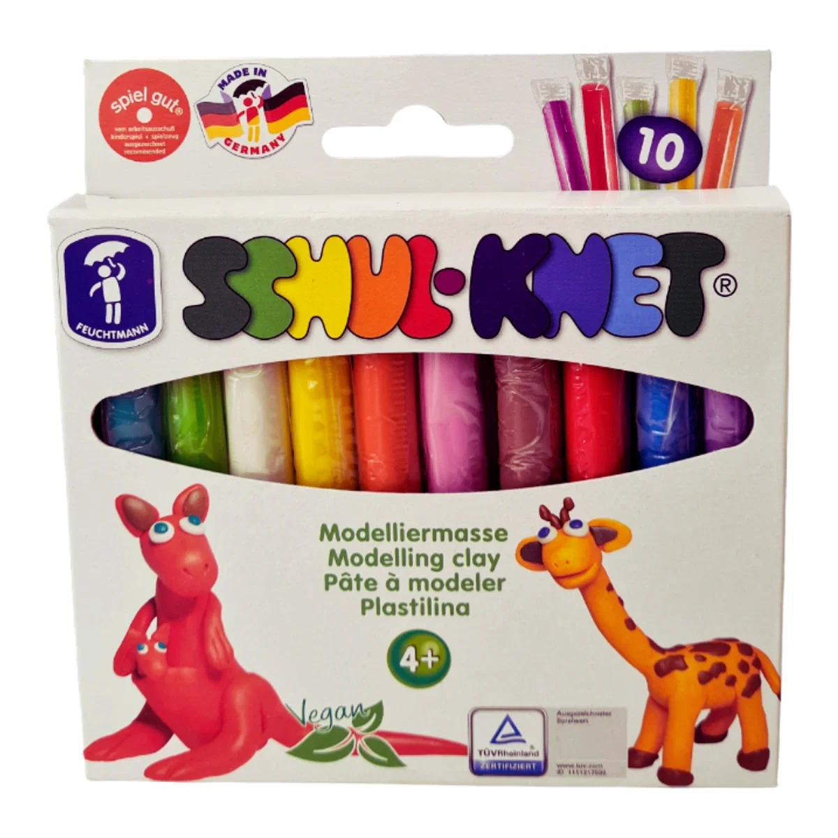 Arta si creativitate - Plastilina non-toxica - 10 culori FEUCHTMANN 4 ani+