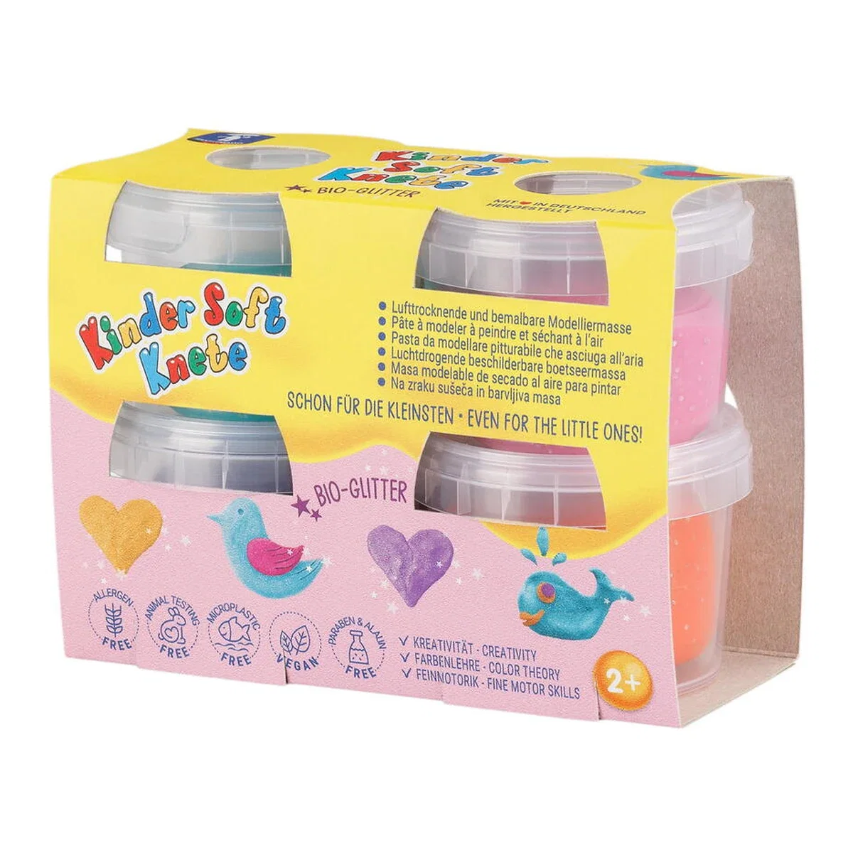 Plastilina non-toxica Kinder cu sclipici FEUCHTMANN 2 ani+ [1]
