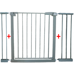 Siguranta bebelusului - Poarta de siguranta din metal 79-115 cm R-Sport S3 - Gri