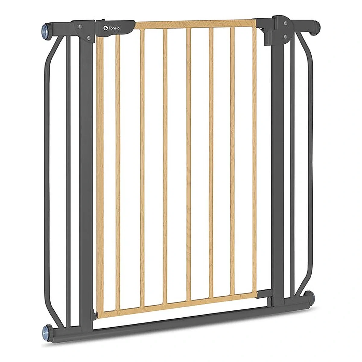 Poarta de siguranta prin presiune Truus Slim, 105 cm, Conform cu standardul europeane de securitate EN1930, Gri/Natur [3]