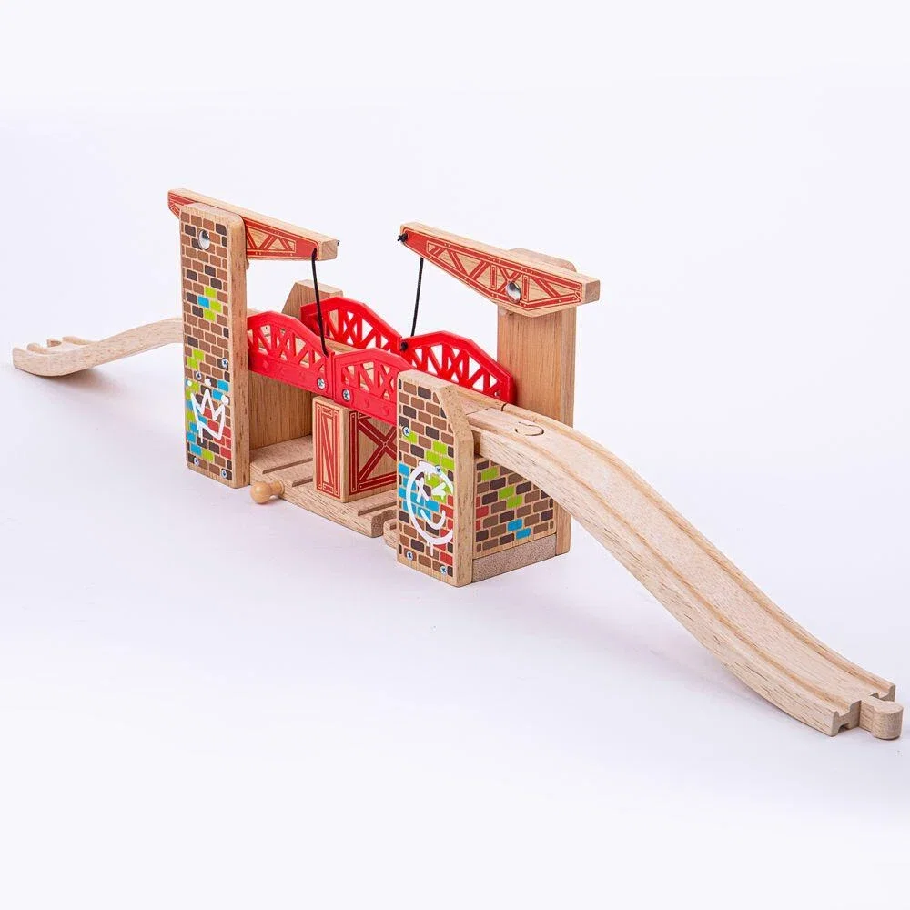 Pod mobil din lemn - Graffiti BIGJIGS Toys 3 ani+ [2]