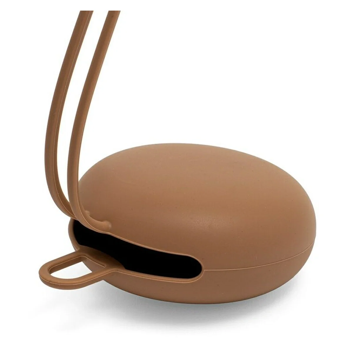 Port suzeta, New Baby, Cu lant, Protejeaza de murdarie, Silicon, Fara BPA, 0 luni+, Brown [1]