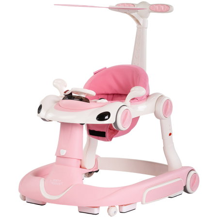 Jucarii bebelusi - Premergator Chipolino Happy Walker 5 in 1 roz