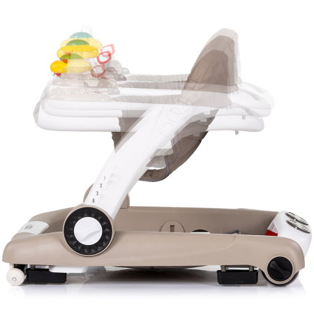 Premergator Chipolino Little Explorer 4 in 1, pana la 12 kg, sezut ajustabil, pliere usoara, panou muzical, Bej [3]