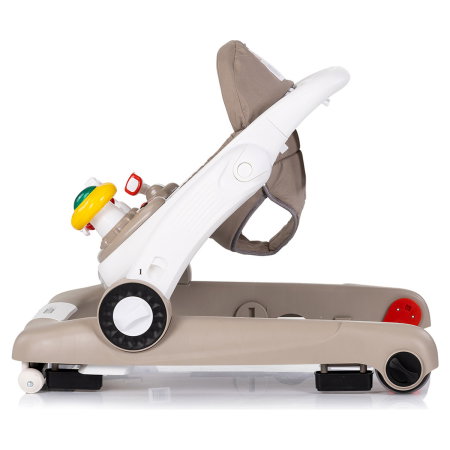 Premergator Chipolino Little Explorer 4 in 1, pana la 12 kg, sezut ajustabil, pliere usoara, panou muzical, Bej [5]