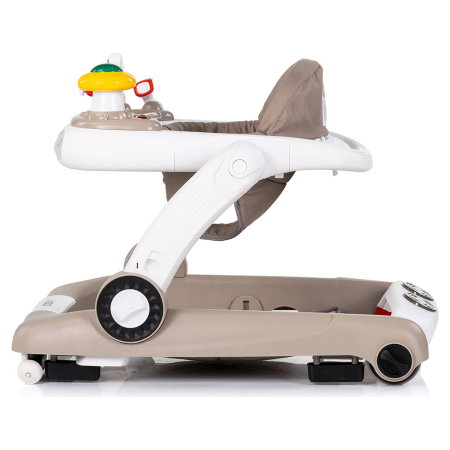 Premergator Chipolino Little Explorer 4 in 1, pana la 12 kg, sezut ajustabil, pliere usoara, panou muzical, Bej [2]