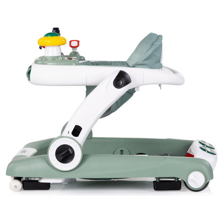 Premergator Chipolino Little Explorer 4 in 1, pana la 12 kg, sezut ajustabil, pliere usoara, panou muzical, Verde [2]
