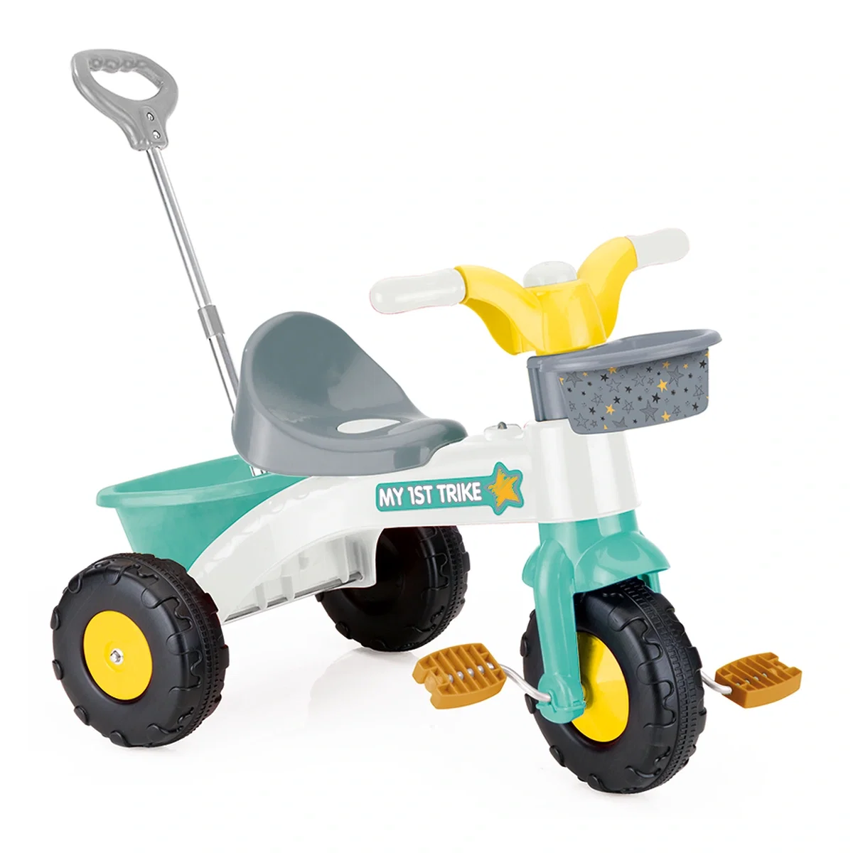 Triciclete copii - Prima mea tricicleta cu maner - Pastel DOLU 2 ani+