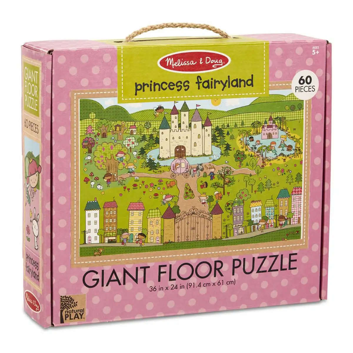 Primul meu puzzle de podea eco Tinutul Printelesor - Melissa & Doug 3 ani + [2]