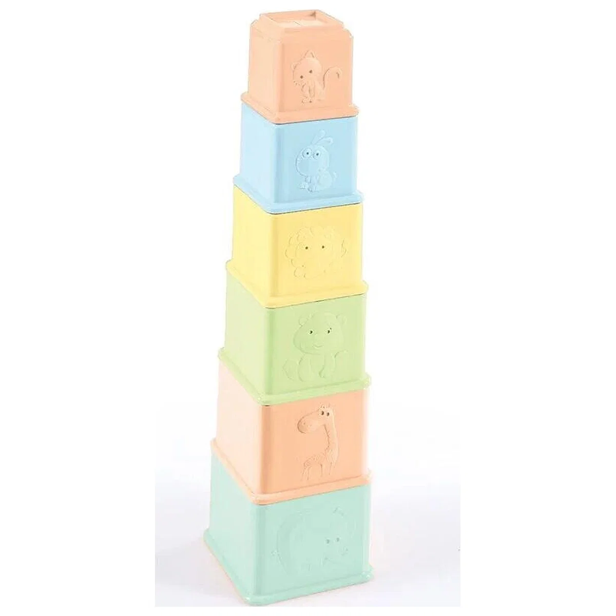 Jucarii interactive - Primul meu turnulet - Pastel (6 piese) DOLU 18 luni+