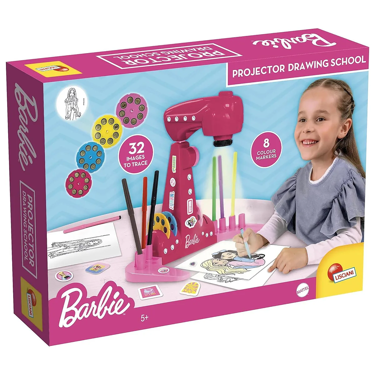 Arta si creativitate - Proiector pentru desen - Barbie LISCIANI 5 ani +