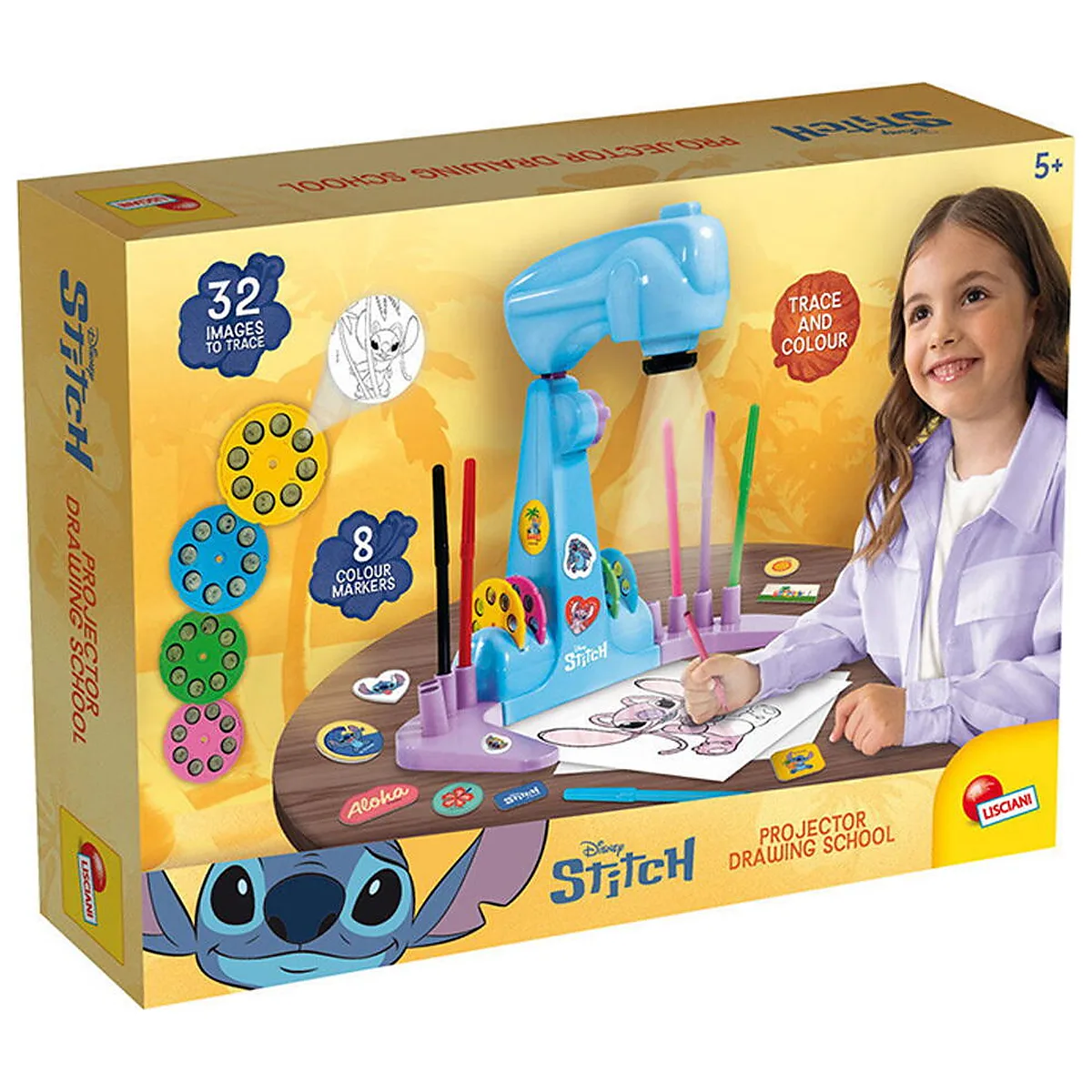 Arta si creativitate - Proiector pentru desen - Stitch LISCIANI 5 ani +